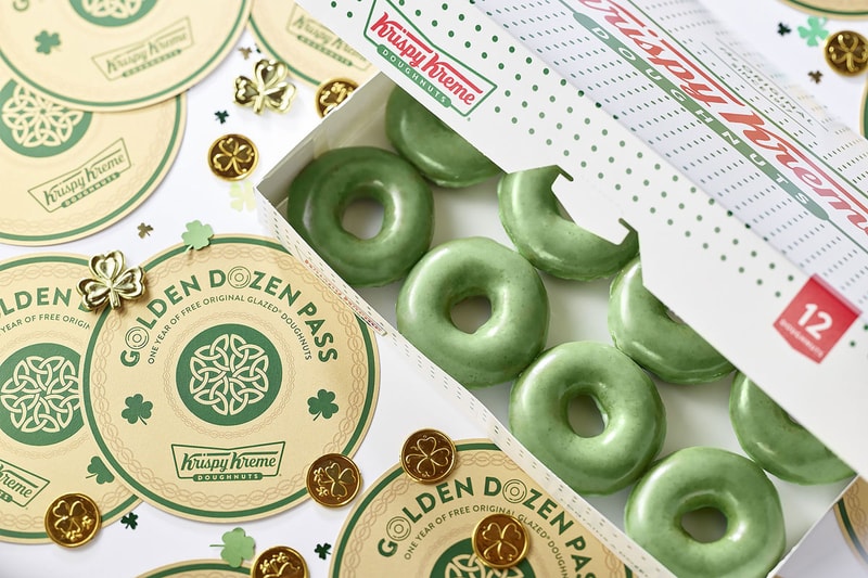 Krispy Kreme Green Doughnuts St. Patrick's Day