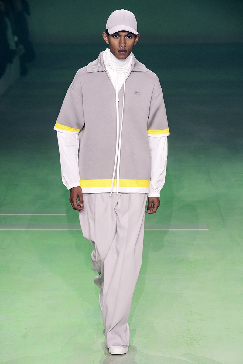 Lacoste FW19 Paris Fashion Week Autumne Hiver 19 FW19 AW19 Collection Lousie Trotter CD Creative Director Designer Runway Presentation Boxy Streetwear Heritage René Lacoste Oversized Tailoring