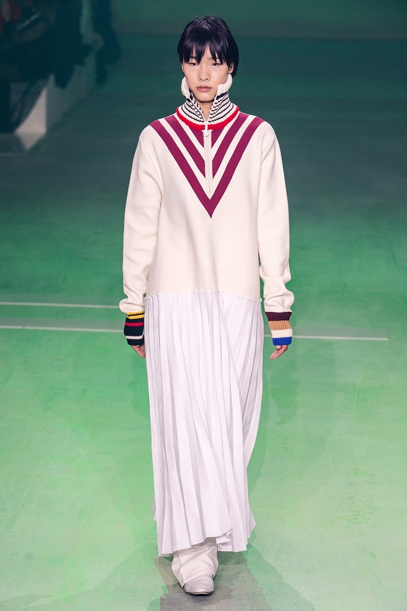 Lacoste FW19 Paris Fashion Week Autumne Hiver 19 FW19 AW19 Collection Lousie Trotter CD Creative Director Designer Runway Presentation Boxy Streetwear Heritage René Lacoste Oversized Tailoring