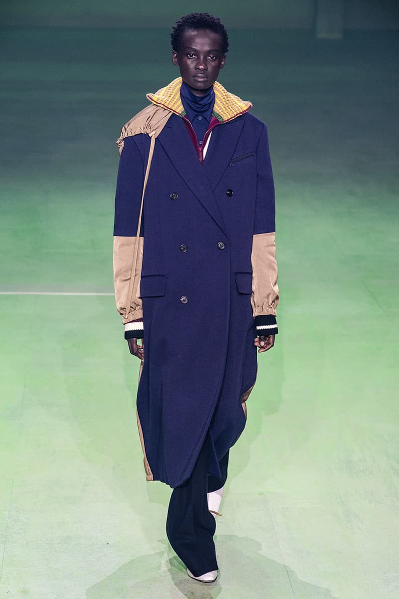 Lacoste FW19 Paris Fashion Week Autumne Hiver 19 FW19 AW19 Collection Lousie Trotter CD Creative Director Designer Runway Presentation Boxy Streetwear Heritage René Lacoste Oversized Tailoring