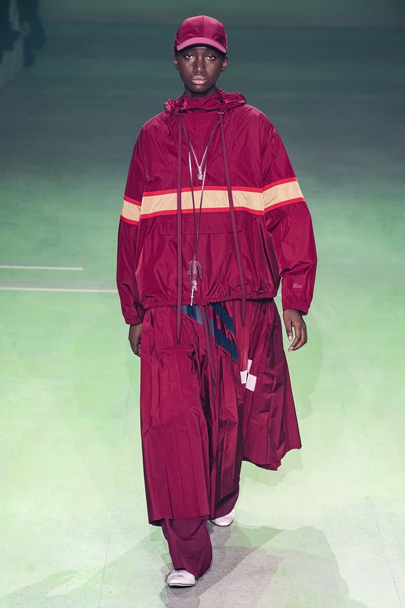 Lacoste FW19 Paris Fashion Week Autumne Hiver 19 FW19 AW19 Collection Lousie Trotter CD Creative Director Designer Runway Presentation Boxy Streetwear Heritage René Lacoste Oversized Tailoring