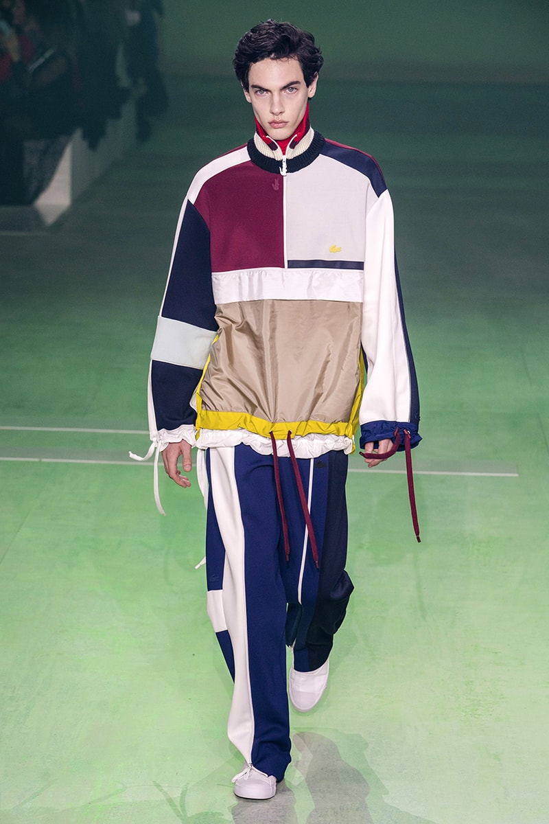 Lacoste FW19 Paris Fashion Week Autumne Hiver 19 FW19 AW19 Collection Lousie Trotter CD Creative Director Designer Runway Presentation Boxy Streetwear Heritage René Lacoste Oversized Tailoring