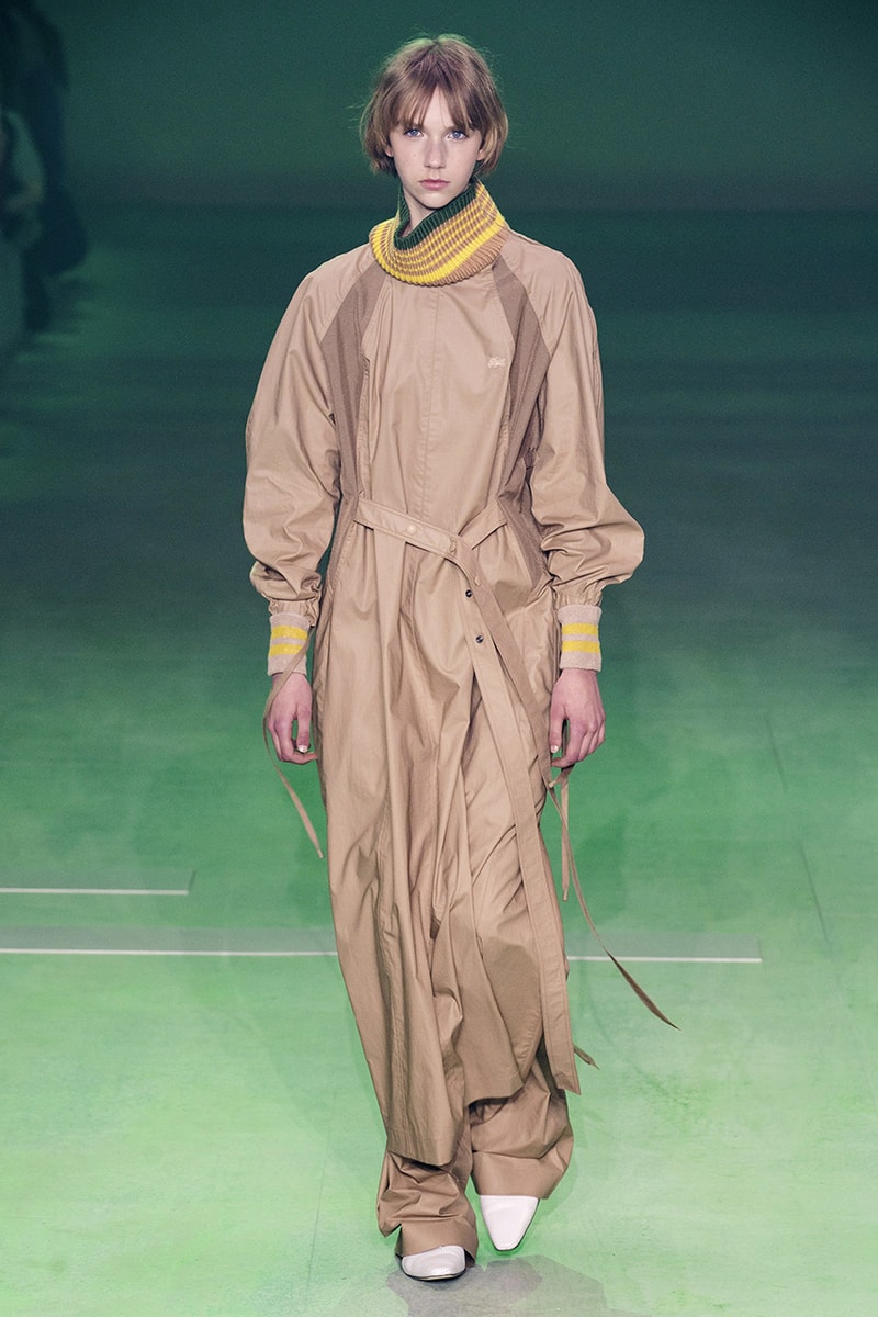 Lacoste FW19 Paris Fashion Week Autumne Hiver 19 FW19 AW19 Collection Lousie Trotter CD Creative Director Designer Runway Presentation Boxy Streetwear Heritage René Lacoste Oversized Tailoring