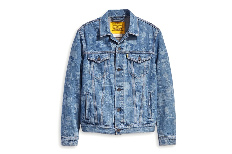Levis Peanuts Limited Edition Collaboration Charlie Brown Linus Lucy Peppermint Patty jeans tees hoodies truckers accessories