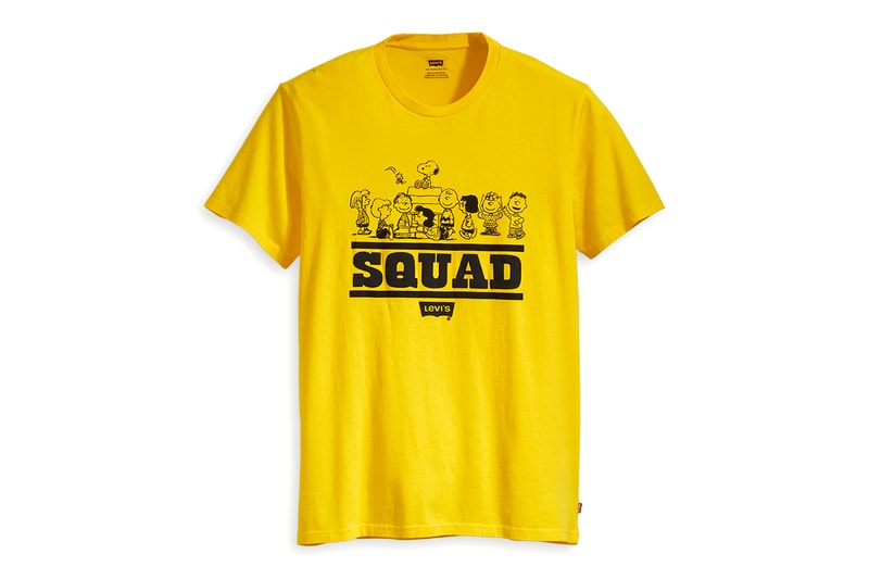 Levis Peanuts Limited Edition Collaboration Charlie Brown Linus Lucy Peppermint Patty jeans tees hoodies truckers accessories