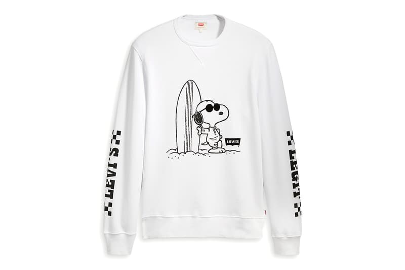 Levis Peanuts Limited Edition Collaboration Charlie Brown Linus Lucy Peppermint Patty jeans tees hoodies truckers accessories