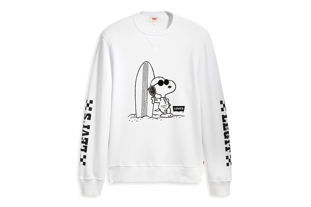 Levis Peanuts Limited Edition Collaboration Charlie Brown Linus Lucy Peppermint Patty jeans tees hoodies truckers accessories