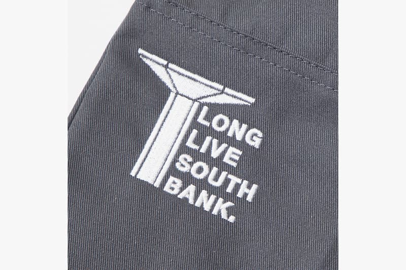 LLSB Long Live Southbank Dickies Double Knee Skate Pants Trousers Grey Branding Logo Slogan Charity Workwear Streetwear Construction Soho Radio Drop Release Information