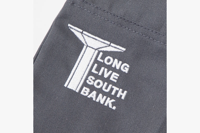 LLSB Long Live Southbank Dickies Double Knee Skate Pants Trousers Grey Branding Logo Slogan Charity Workwear Streetwear Construction Soho Radio Drop Release Information
