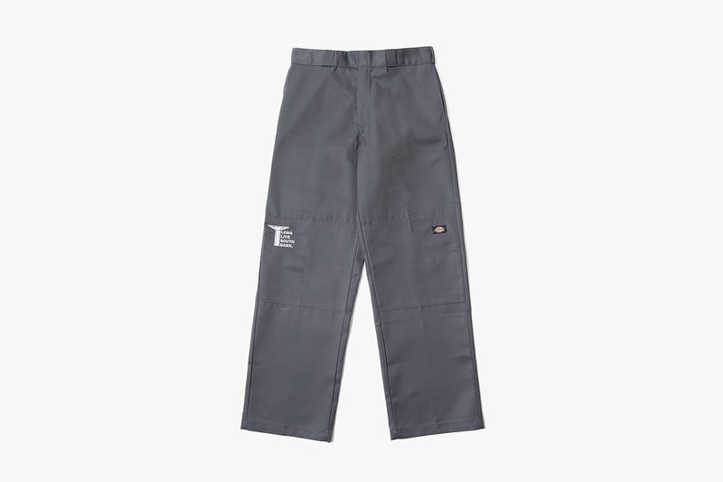 LLSB Long Live Southbank Dickies Double Knee Skate Pants Trousers Grey Branding Logo Slogan Charity Workwear Streetwear Construction Soho Radio Drop Release Information