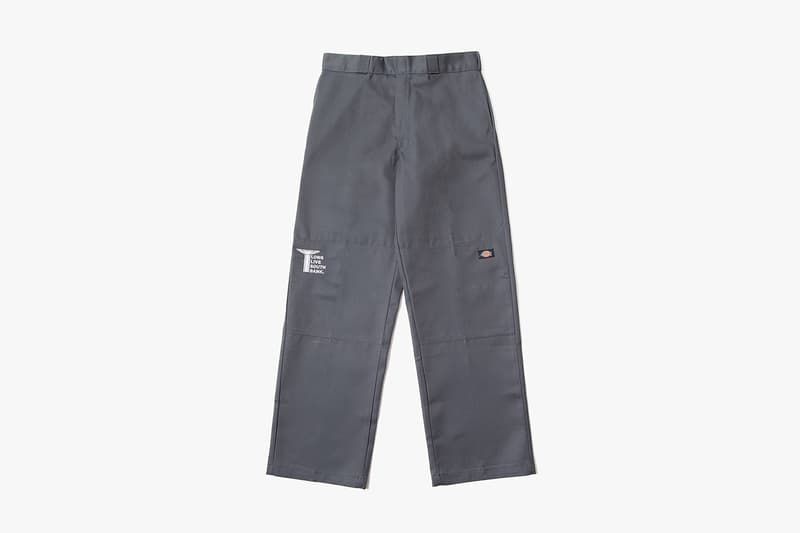 LLSB Long Live Southbank Dickies Double Knee Skate Pants Trousers Grey Branding Logo Slogan Charity Workwear Streetwear Construction Soho Radio Drop Release Information