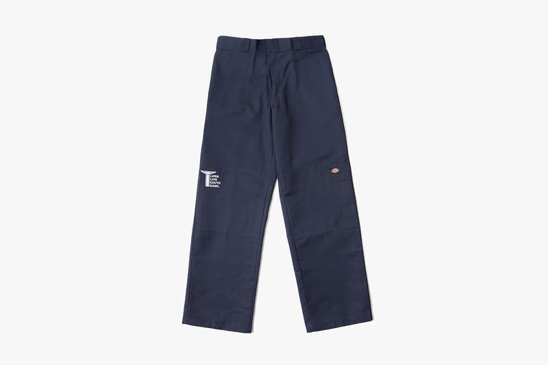 LLSB Long Live Southbank Dickies Double Knee Skate Pants Trousers Grey Branding Logo Slogan Charity Workwear Streetwear Construction Soho Radio Drop Release Information