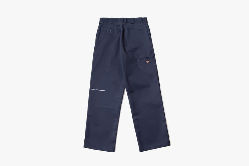 LLSB Long Live Southbank Dickies Double Knee Skate Pants Trousers Grey Branding Logo Slogan Charity Workwear Streetwear Construction Soho Radio Drop Release Information