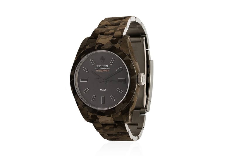 MAD Paris Adds Camouflage Engraving To The Rolex Milgauss