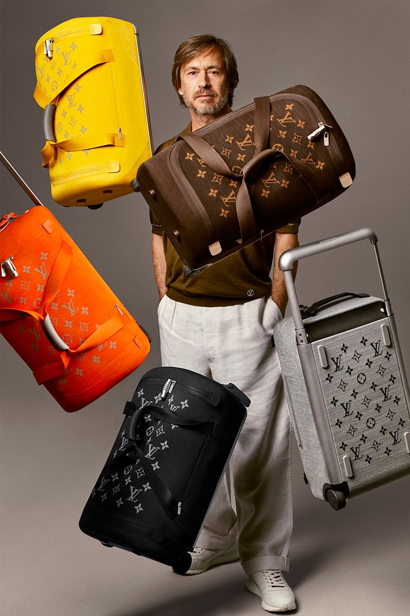 Marc Newson Louis Vuitton Horizon Soft Luggage yellow black orange grey brown