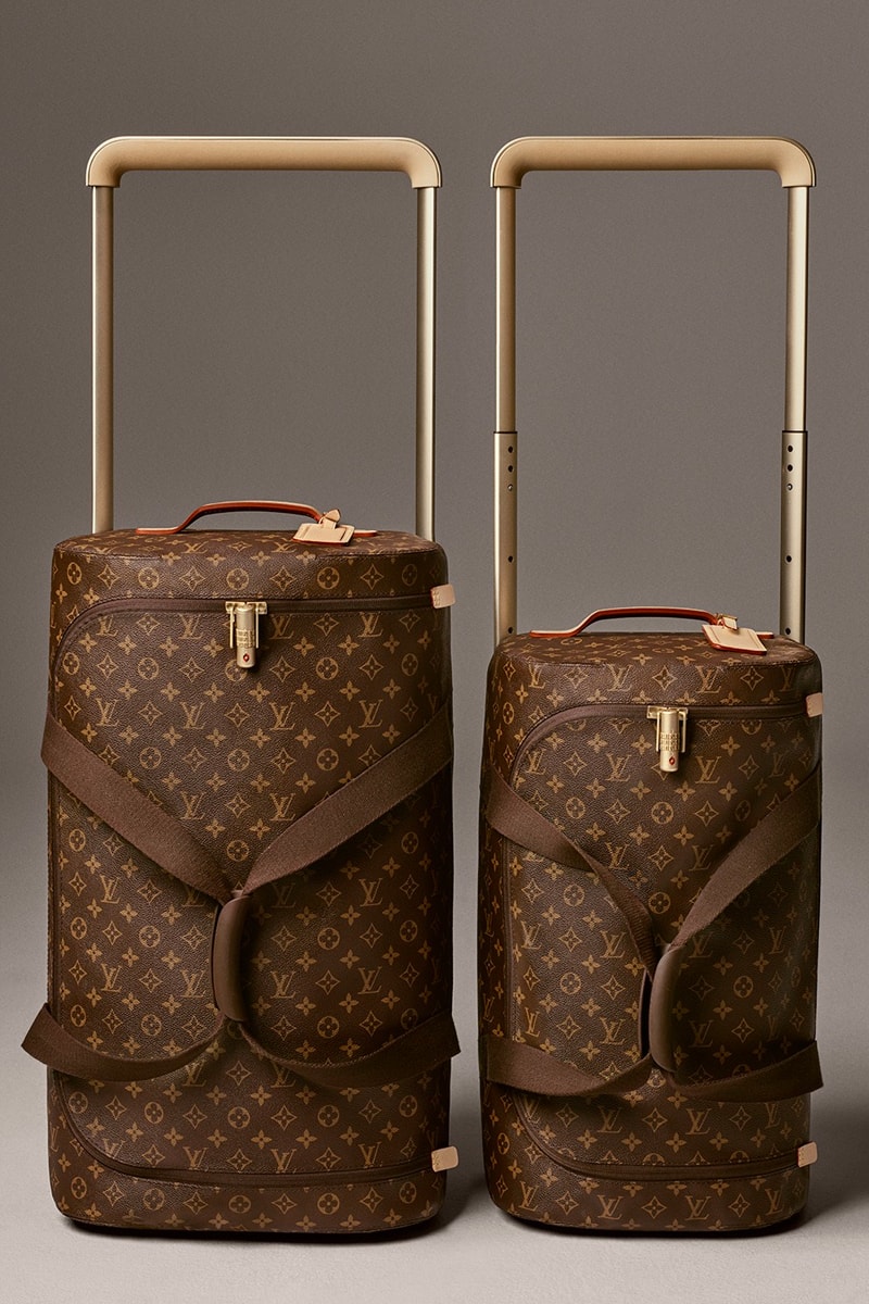 Marc Newson Louis Vuitton Horizon Soft Luggage yellow black orange grey brown