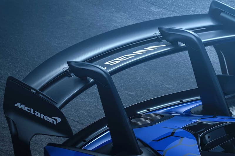 McLaren Production Version Senna GTR Reveal 2019 grey blue