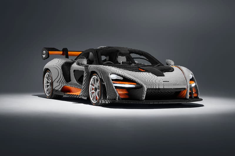 McLaren Senna Lego Full Size Model 1:1 5000 Hours Interactive Engine Seats Steering Wheel 3,348lbs Lifelike recreation first look design automotive