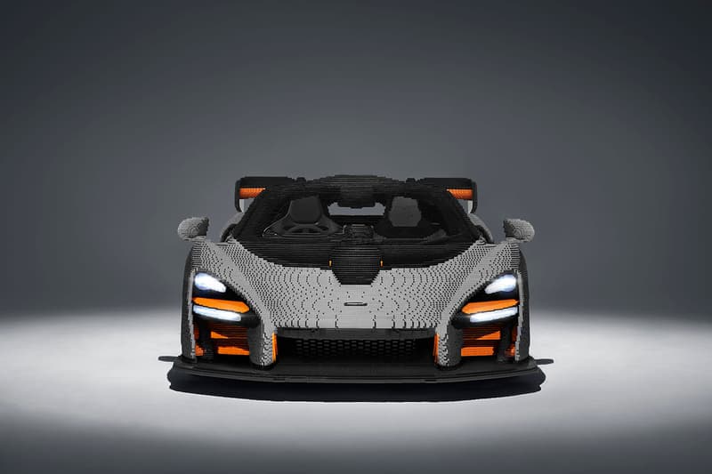 McLaren Senna Lego Full Size Model 1:1 5000 Hours Interactive Engine Seats Steering Wheel 3,348lbs Lifelike recreation first look design automotive