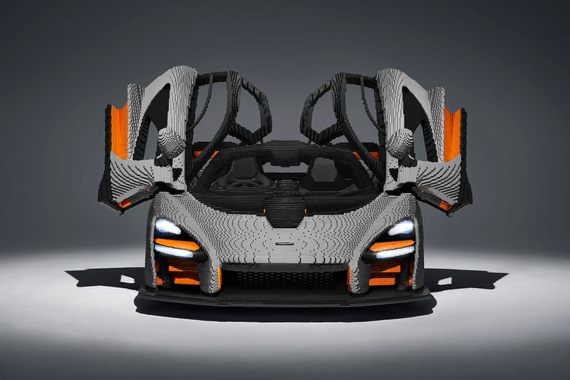 McLaren Senna Lego Full Size Model 1:1 5000 Hours Interactive Engine Seats Steering Wheel 3,348lbs Lifelike recreation first look design automotive