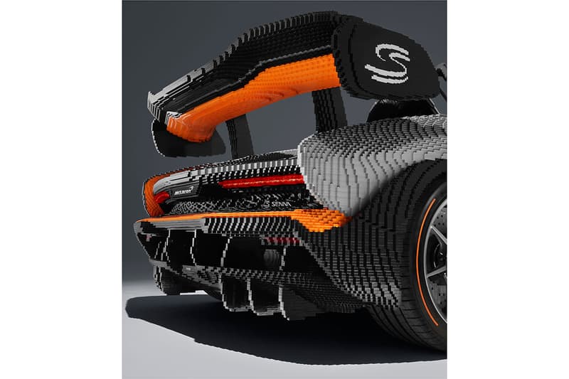 McLaren Senna Lego Full Size Model 1:1 5000 Hours Interactive Engine Seats Steering Wheel 3,348lbs Lifelike recreation first look design automotive