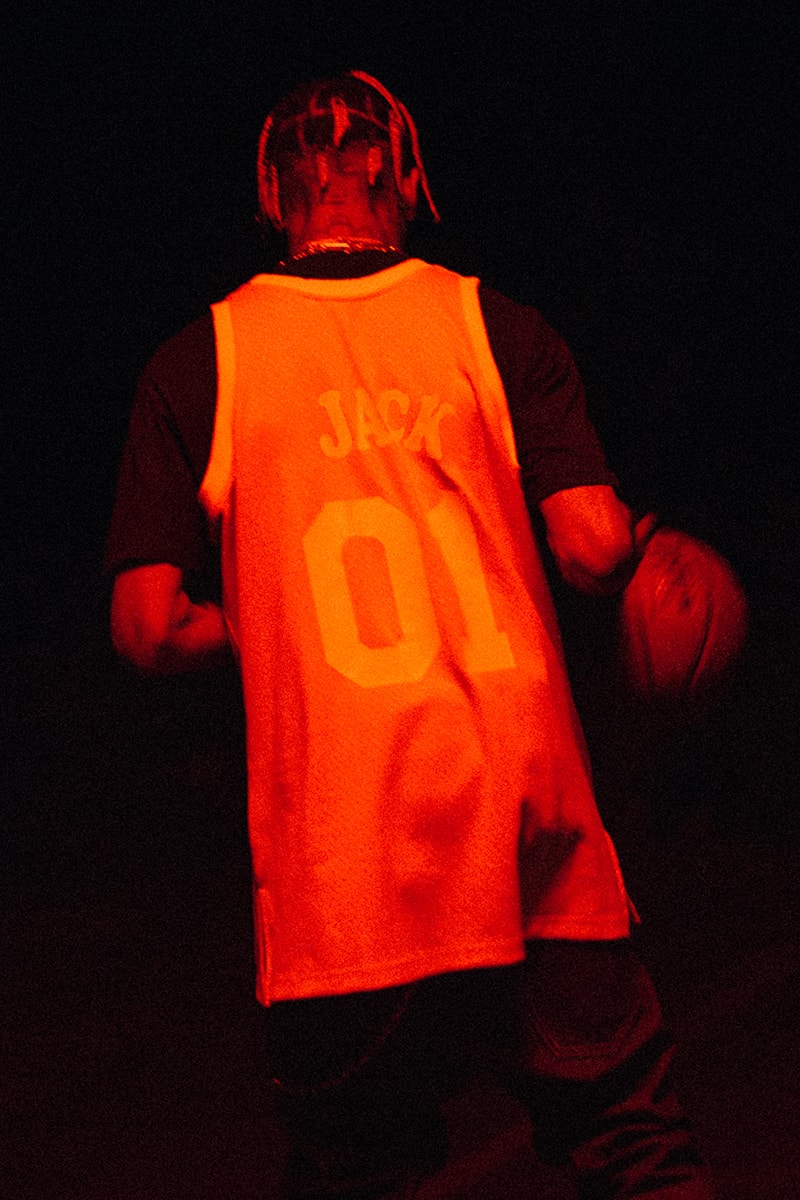 Mitchell & Ness Bleacher Report NBA Remix Campaign Travis Scott Houston Rockets Astroworld Cactus Jack Records T shirt Jersey