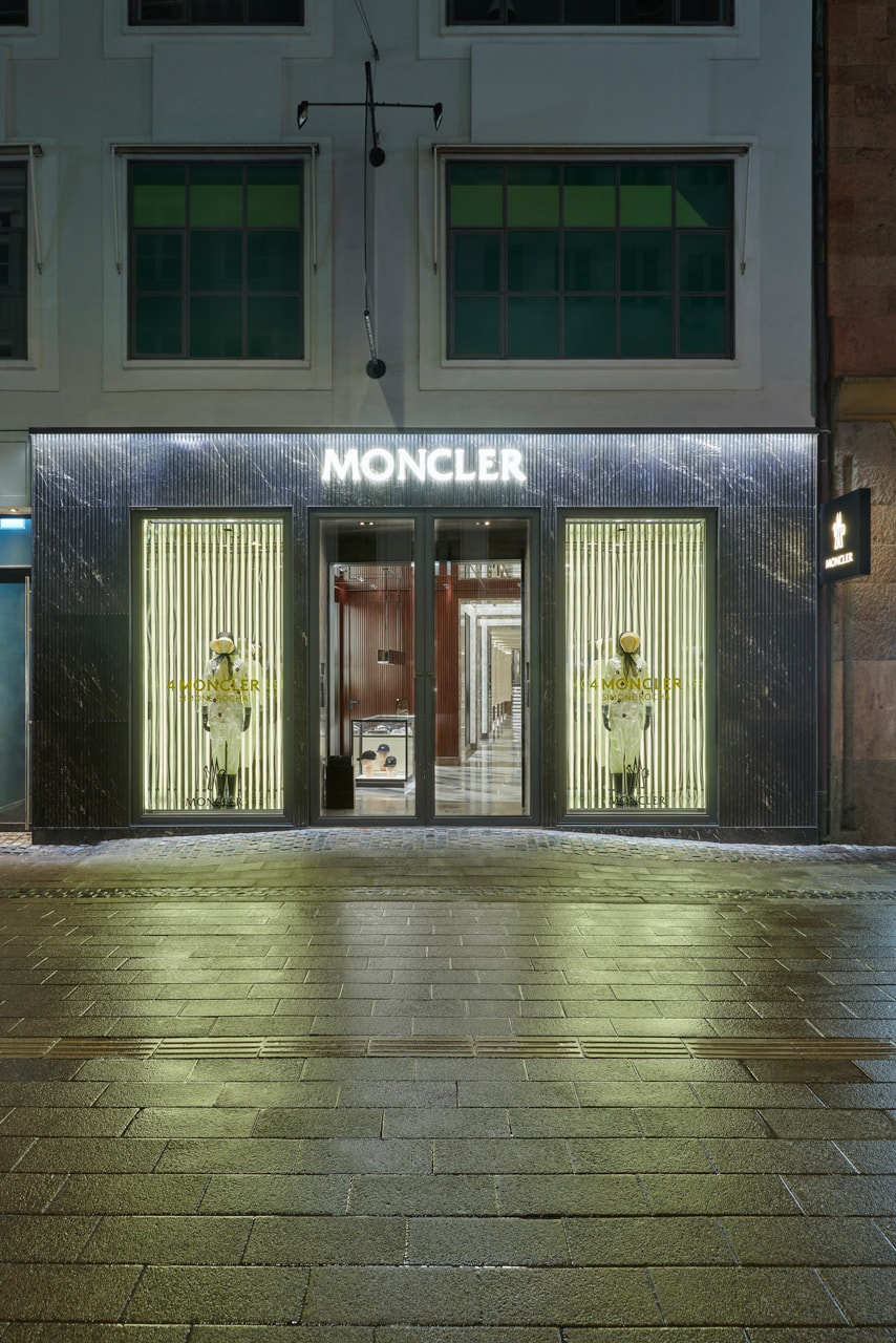 moncler copenhagen flagship store opening denmark ostergade street