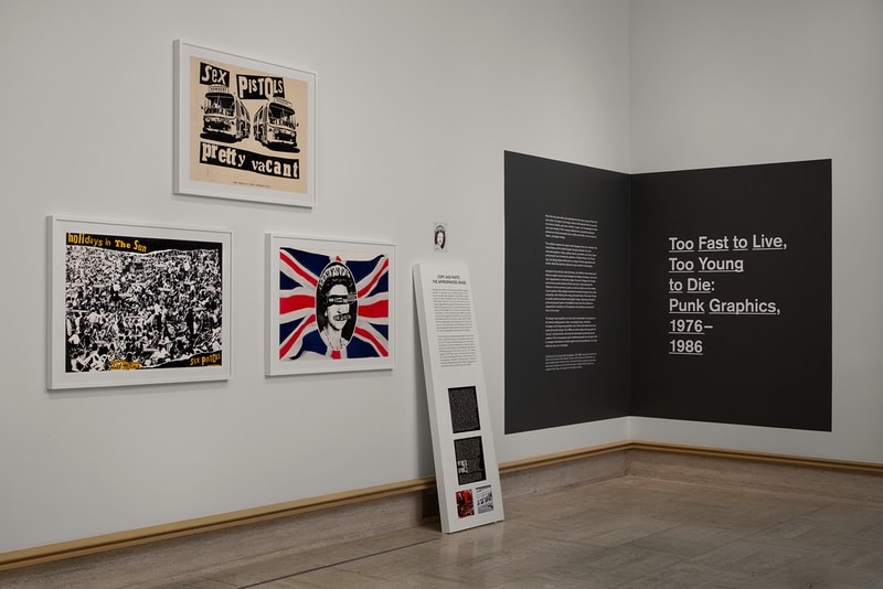 museum of arts and design too fast to live too young to die punk graphics artworks posters illustrations malcolm garrett peter saville