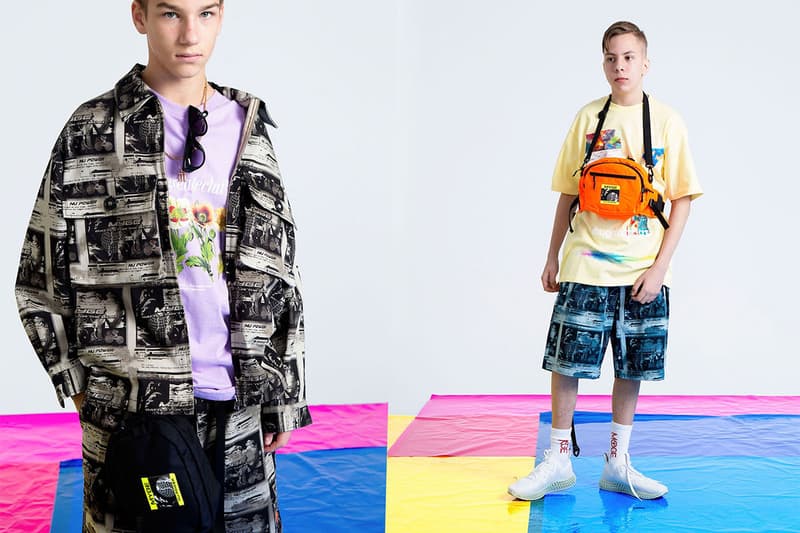 MYGE SS19 Spring Summer 2019 Lookbook Collection NU POWER New Oversized Branding Tailoring T Shirt Silk Scarves Accessories Trousers Streetwear