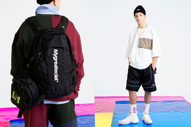 MYGE SS19 Spring Summer 2019 Lookbook Collection NU POWER New Oversized Branding Tailoring T Shirt Silk Scarves Accessories Trousers Streetwear