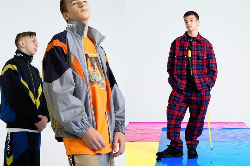 MYGE SS19 Spring Summer 2019 Lookbook Collection NU POWER New Oversized Branding Tailoring T Shirt Silk Scarves Accessories Trousers Streetwear