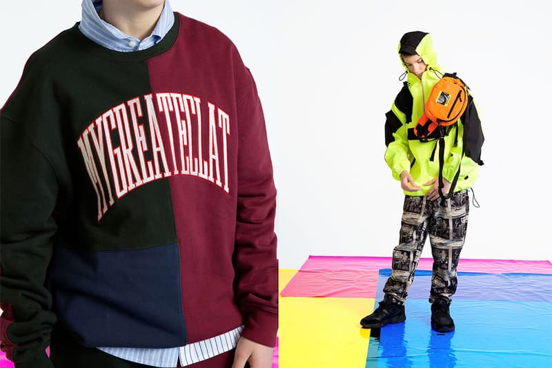 MYGE SS19 Spring Summer 2019 Lookbook Collection NU POWER New Oversized Branding Tailoring T Shirt Silk Scarves Accessories Trousers Streetwear