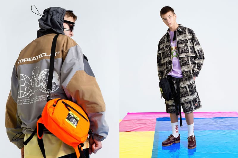 MYGE SS19 Spring Summer 2019 Lookbook Collection NU POWER New Oversized Branding Tailoring T Shirt Silk Scarves Accessories Trousers Streetwear