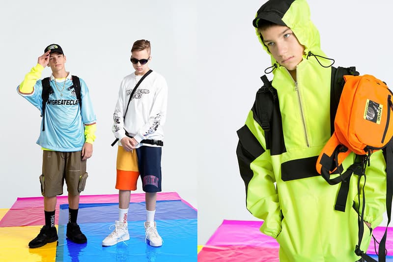 MYGE SS19 Spring Summer 2019 Lookbook Collection NU POWER New Oversized Branding Tailoring T Shirt Silk Scarves Accessories Trousers Streetwear