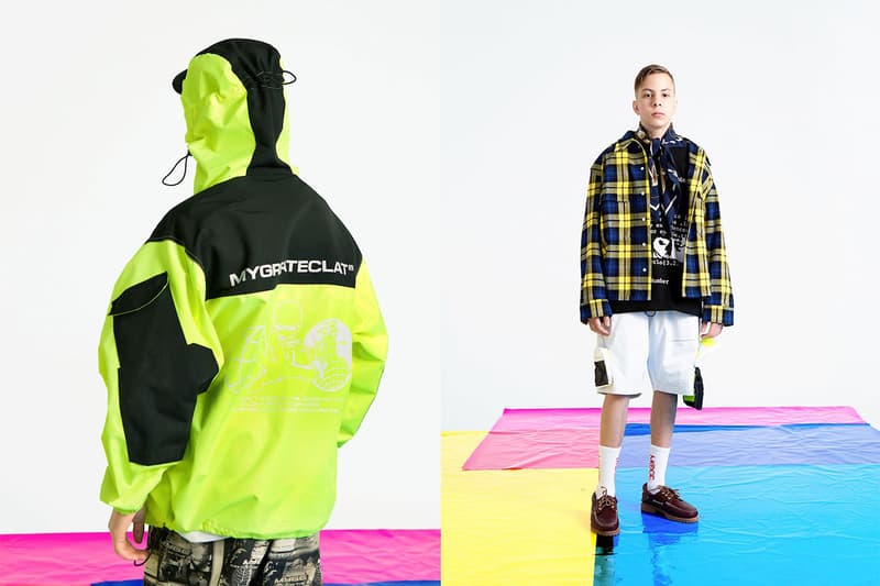 MYGE SS19 Spring Summer 2019 Lookbook Collection NU POWER New Oversized Branding Tailoring T Shirt Silk Scarves Accessories Trousers Streetwear