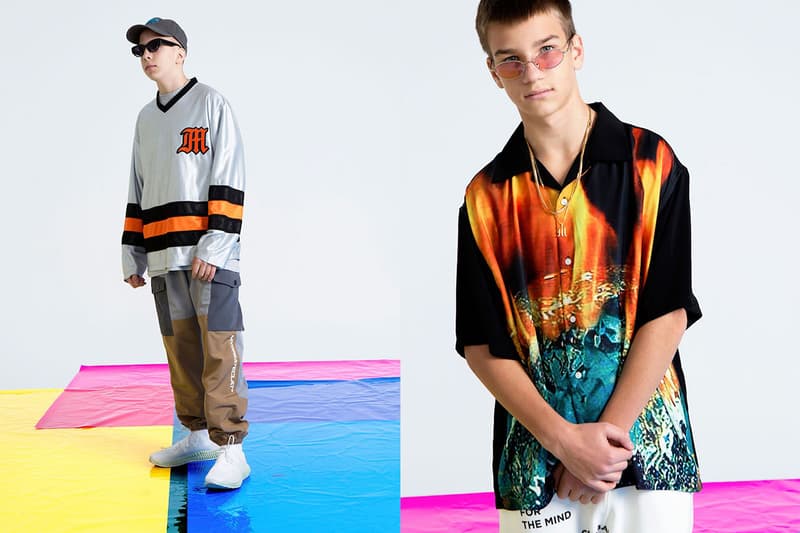 MYGE SS19 Spring Summer 2019 Lookbook Collection NU POWER New Oversized Branding Tailoring T Shirt Silk Scarves Accessories Trousers Streetwear