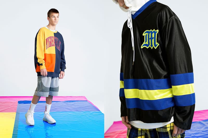 MYGE SS19 Spring Summer 2019 Lookbook Collection NU POWER New Oversized Branding Tailoring T Shirt Silk Scarves Accessories Trousers Streetwear