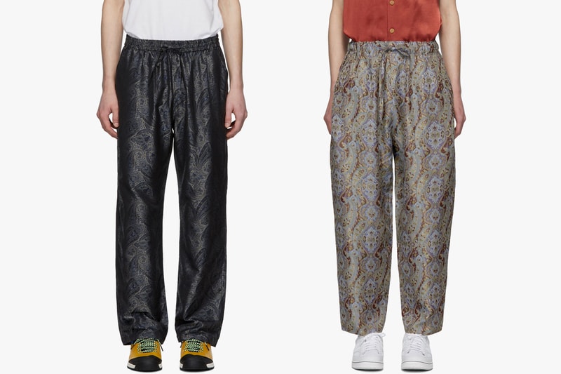 NEEDLES Spring Summer 2019 Release SSENSE Collection T shirt Track Jacket Pants Coat Robe Hat Scarf buy store track pants jacket shirt set butterfly paint splatter release