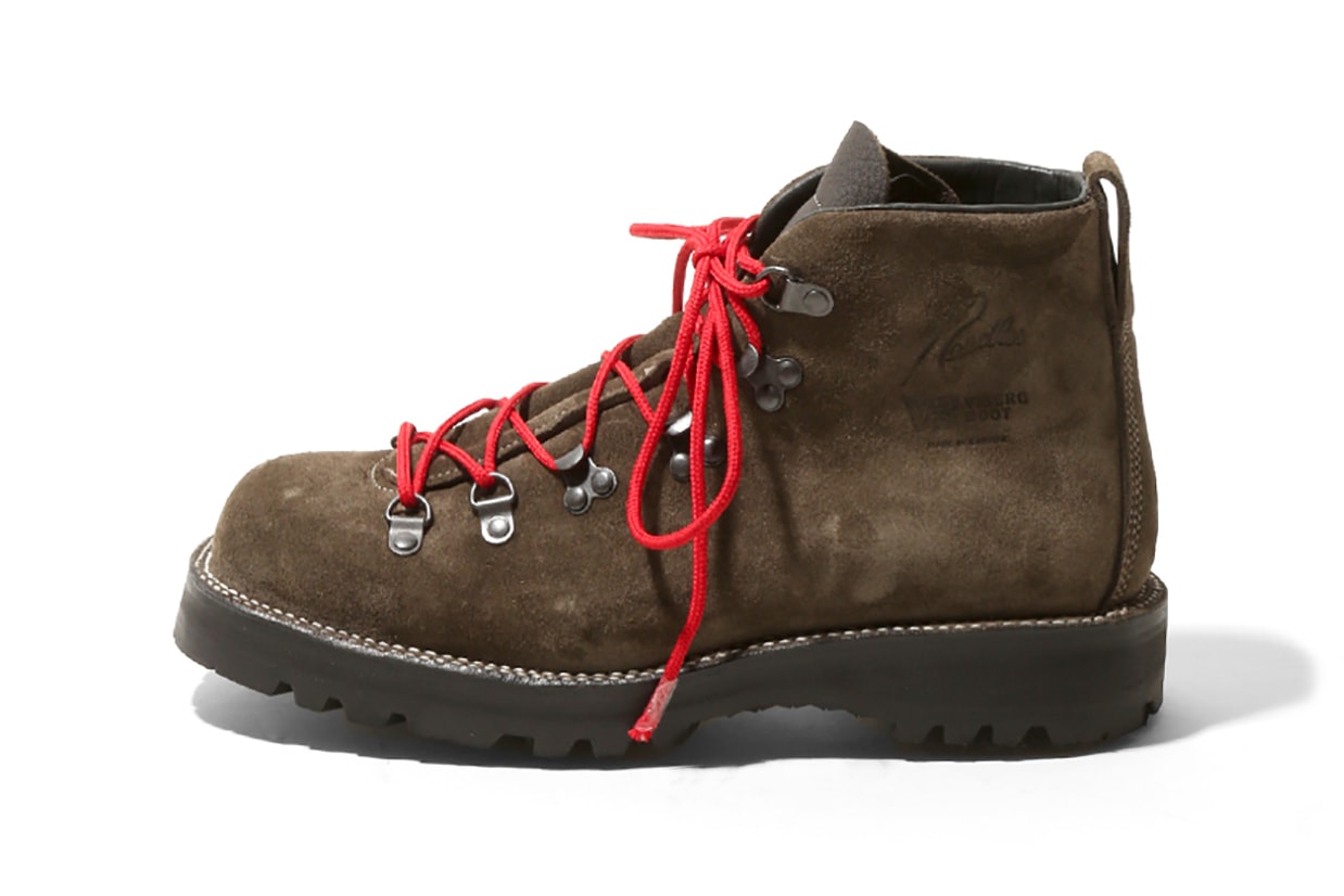 Needles x Viberg Spring Summer 2019 SS19 Roper Boot Hiker Boots black olive brown colorways Nepenthes Boutiques Worldwide Shop Drop Date Information Release Hiking Collaboration Collection
