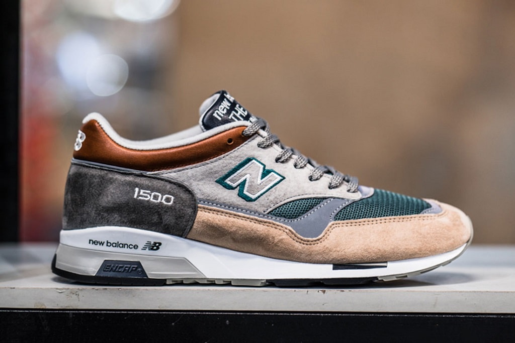 New Balance 43einhalb 1500 M150043EH The Trip sneaker shoe made in england 30th anniversary 2019 spring summer march info images pictures pics buy raffle gray gray teal green white orange blue