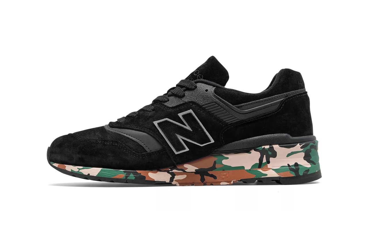 new balance 997 made in us sneaker black camouflage camo colorway release
