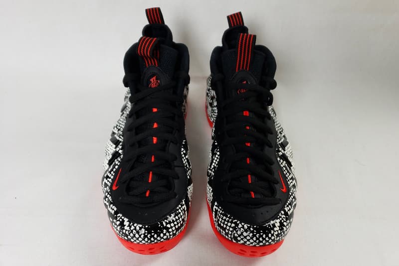 Nike Air Foamposite One Snakeskin Release Info White black red