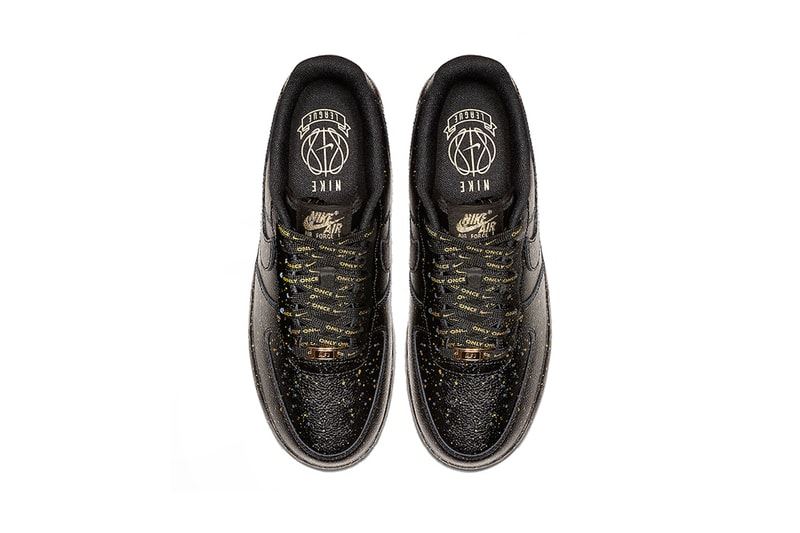 nike air force 1 low only once release information 2019 footwear sportswear sneakers shoes 07 LV8 hbl high school basketball league greater china black gold speckles confetti