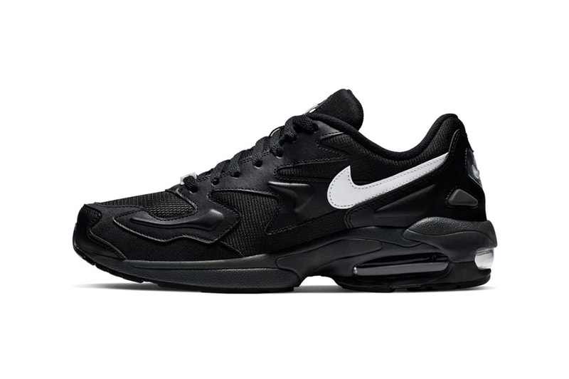 Nike Air Max 2 Light Black White Anthracite 19SP-I Atmos Shop Drop Date Release Information Available Now Blacked Out Triple Black Spring Summer 2019 Big Air Bubble