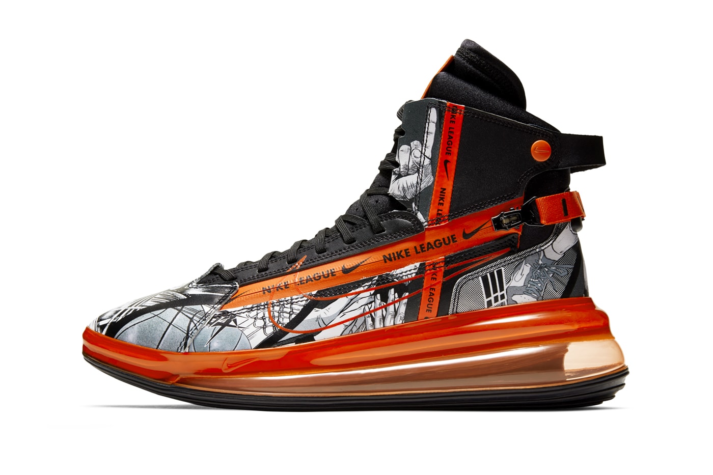 Nike Air Max 720 Saturn March Madness Release  NCAA basketball NBA sneakers shoes orange black ci1959 036 hbl high school basketball league greater china orange only once 
