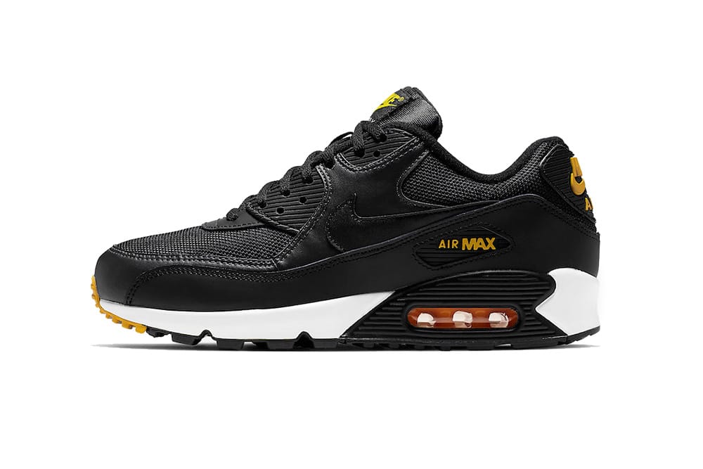 black yellow and white air max