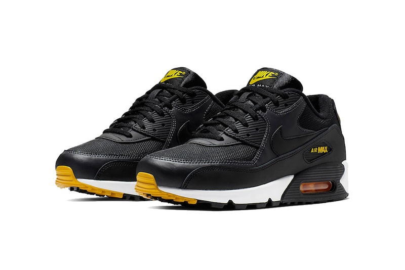 nike air max 90 black white yellow 2019 march footwear nike sportswear