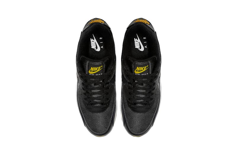 nike air max 90 black white yellow 2019 march footwear nike sportswear