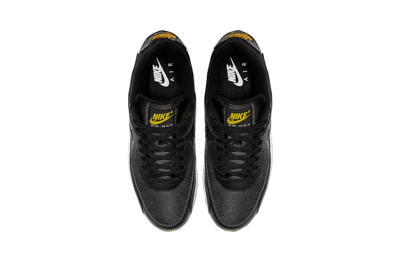 nike air max 90 black white yellow 2019 march footwear nike sportswear