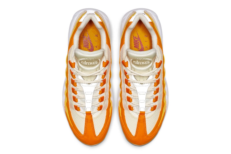 Nike Air Max 95 Spring Inspired Colorway Release shoes sneakers Forward Orange Pale Ivory